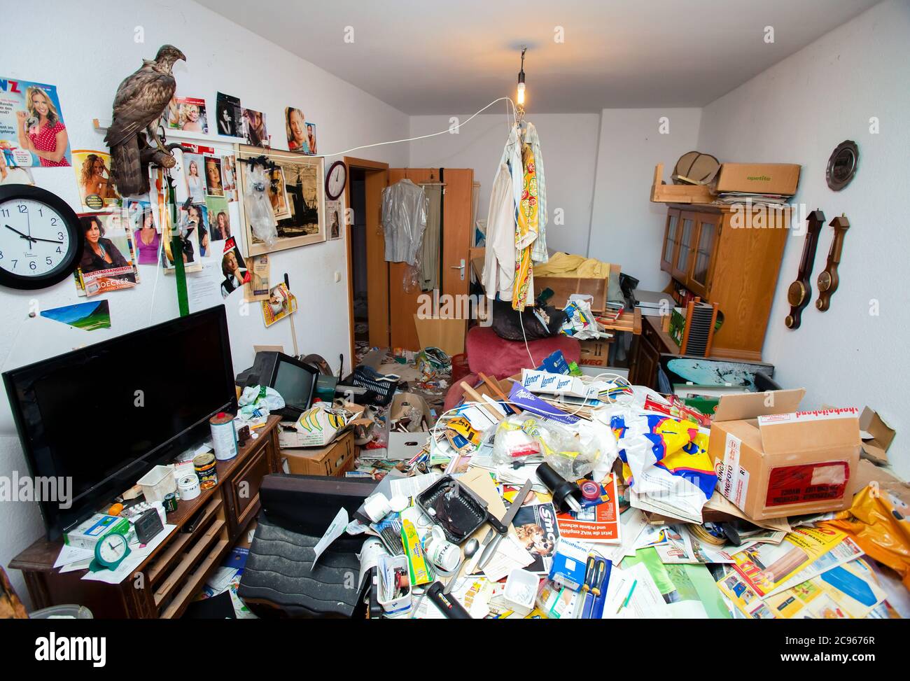 Essen, Rhénanie-du-Nord-Westphalie, Allemagne - abandon de l'appartement de foire à quitter. Banque D'Images