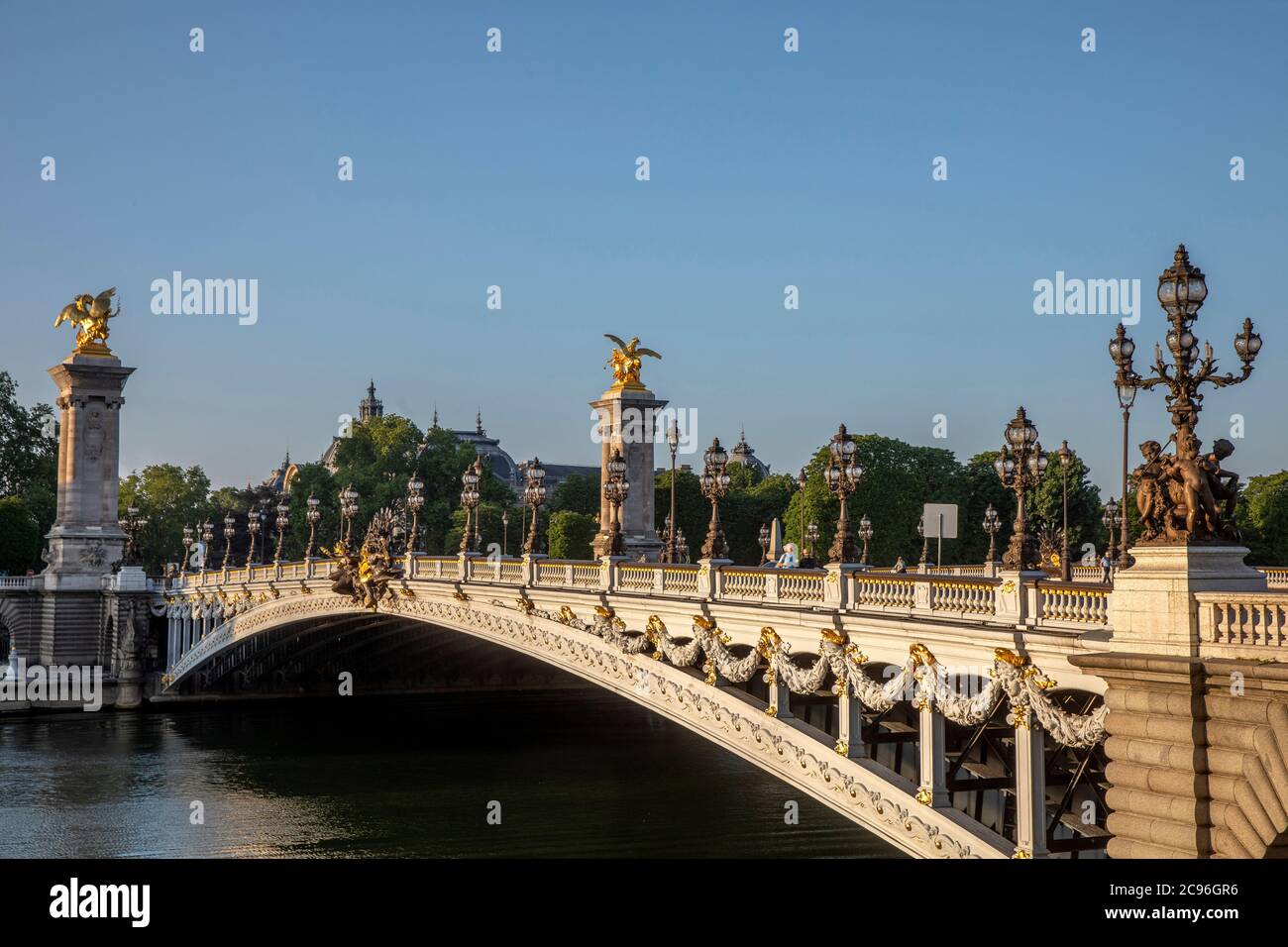 Pont Alexandre III, Paris, France. Banque D'Images