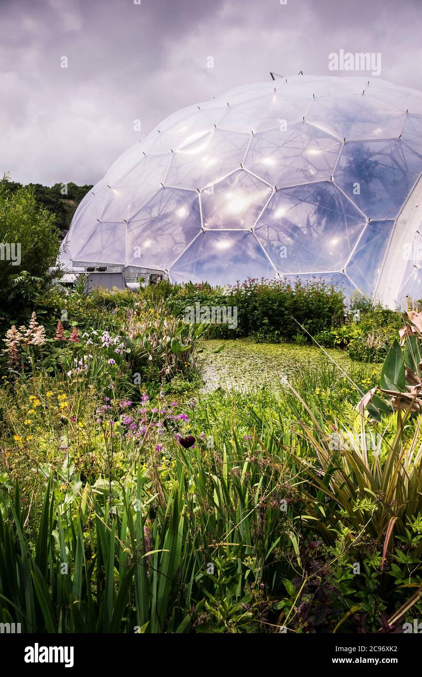 Le projet Eden à Cornwall. Banque D'Images