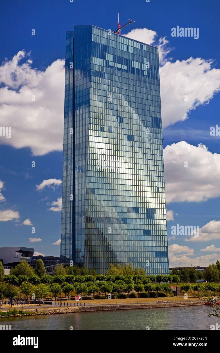 Banque centrale européenne, BCE, Allemagne, Hesse, Francfort-sur-le-main Banque D'Images