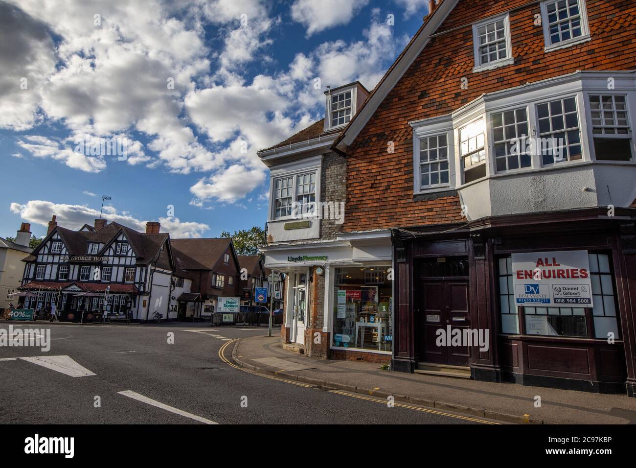 Village de Pangbourne, situé sur la Tamise, dans le comté de Berkshire, Angleterre, Royaume-Uni Banque D'Images