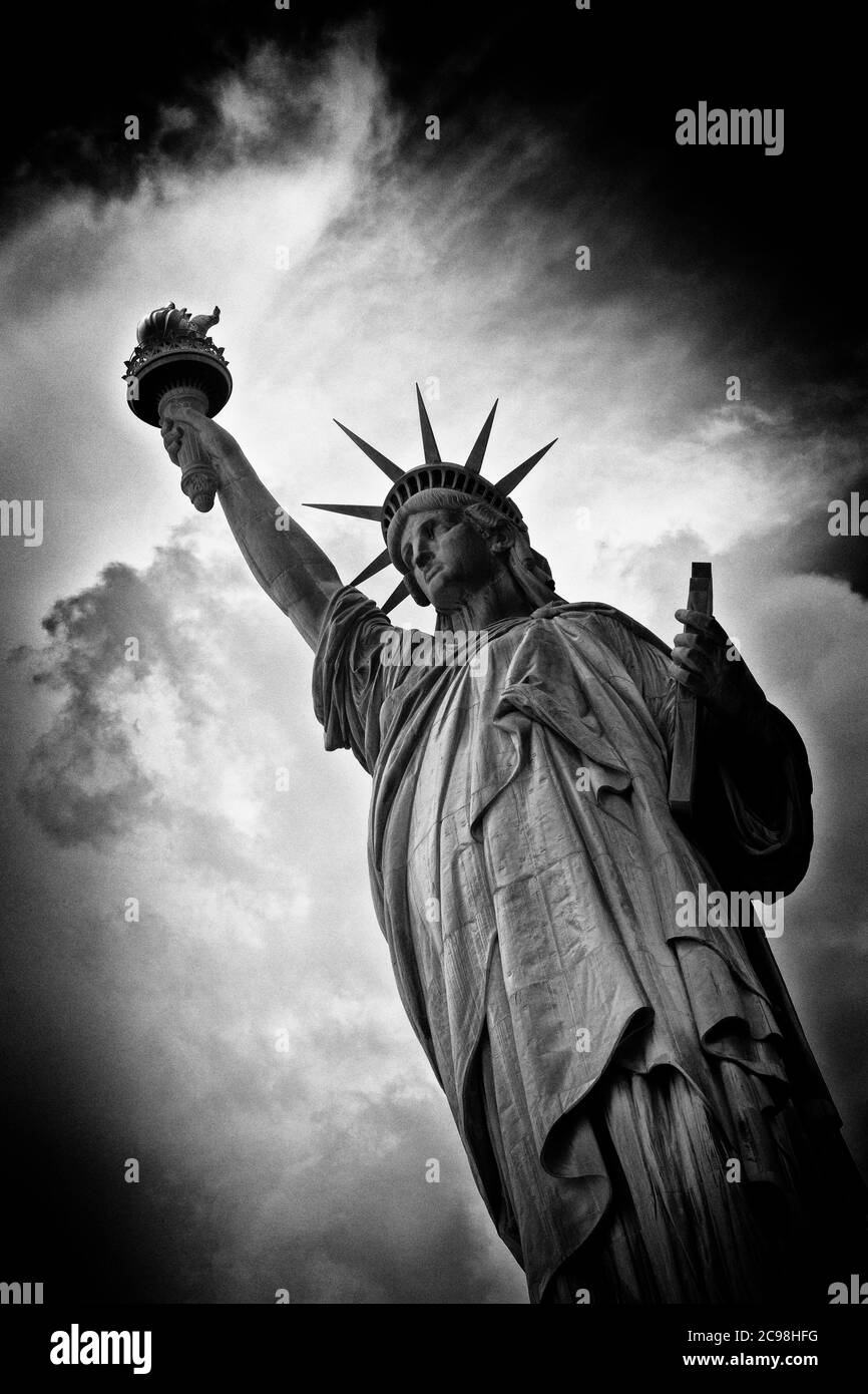 Statue de Liberty Liberty Island New York NY Banque D'Images