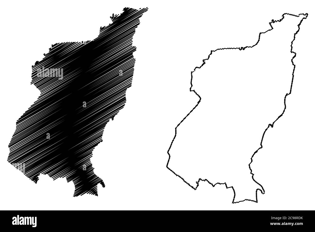 Quezon City (République des Philippines, région métropolitaine de Manille, région de la capitale nationale) carte illustration vectorielle, croquis de gribouillage carte de la ville de QC ou de Kyusi Illustration de Vecteur