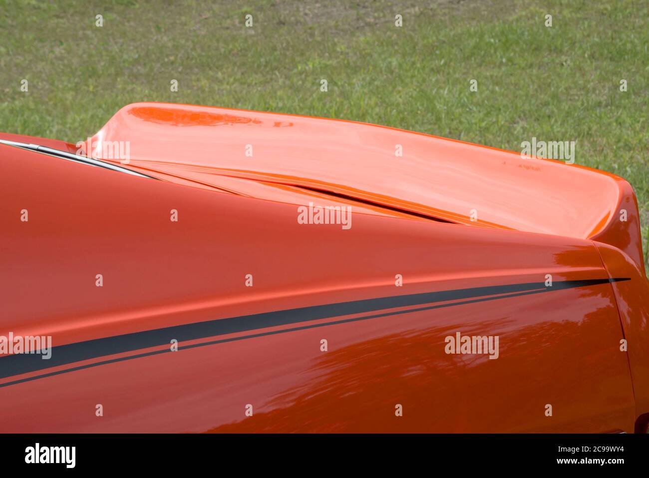 Grand béquet orange 1970 AMC Javelin Banque D'Images