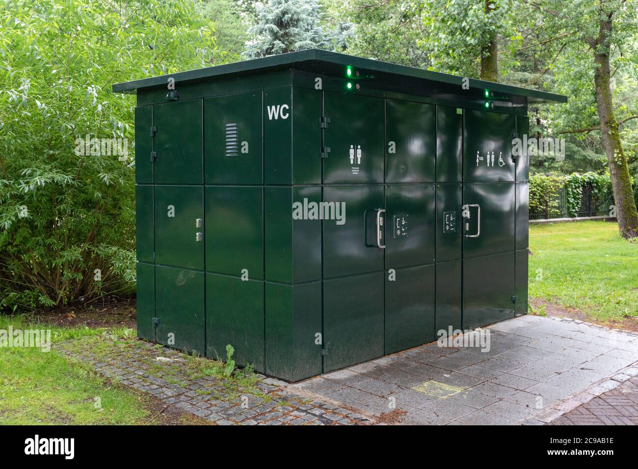 toilettes publiques gratuites dans le quartier de Kaisaniemi à Helsinki, en Finlande Banque D'Images