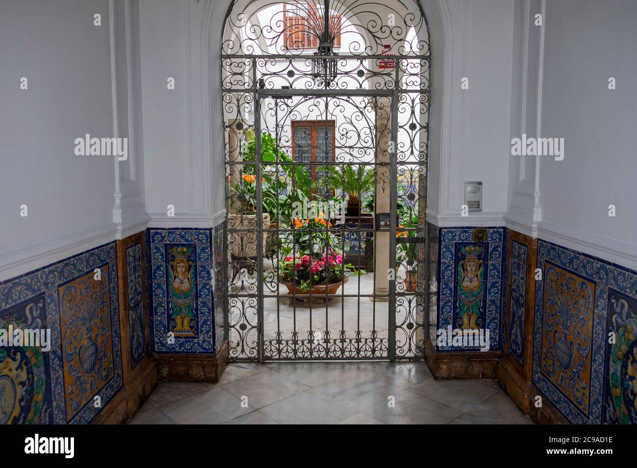 Séville, architecture traditionnelle. Andalousie, Espagne Banque D'Images