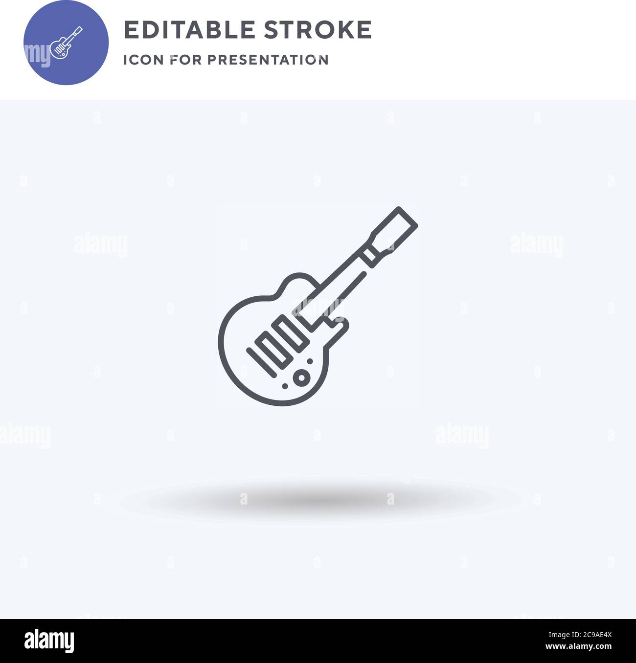 Guitar Rock Icon - Icône de la guitare électrique' Autocollant
