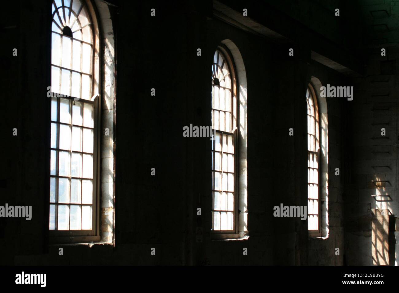 Entre 1839 et 1869, Cockatoo Island a été un établissement pénitentiaire pour détenus, dans le port de Sydney, en Nouvelle-Galles du Sud. Australie. Banque D'Images