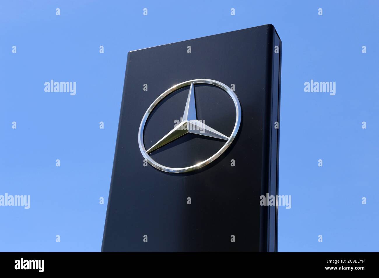 Mercedes-logo (Kaiserslautern, Allemagne, 02 juin 2020) Banque D'Images