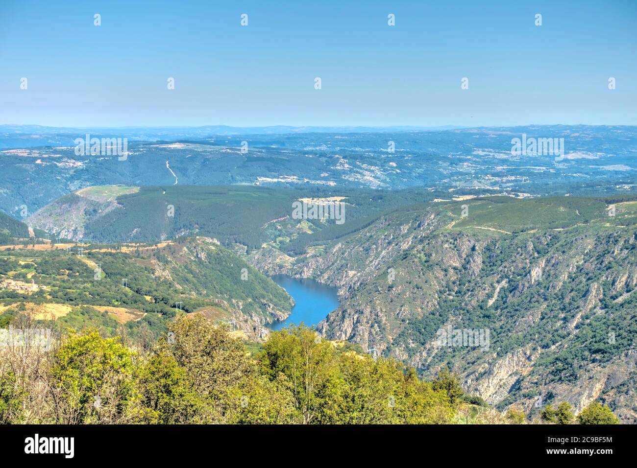 River Sil Canyon (Ribeira SCARA), Espagne Banque D'Images