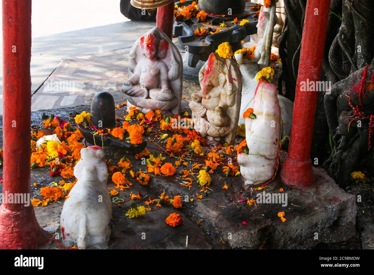 Rishikund-le réservoir Saint de Rishikesh, il est dit être béni par la rivière Yamuna et donc la rivière est considérée comme sainte. Banque D'Images