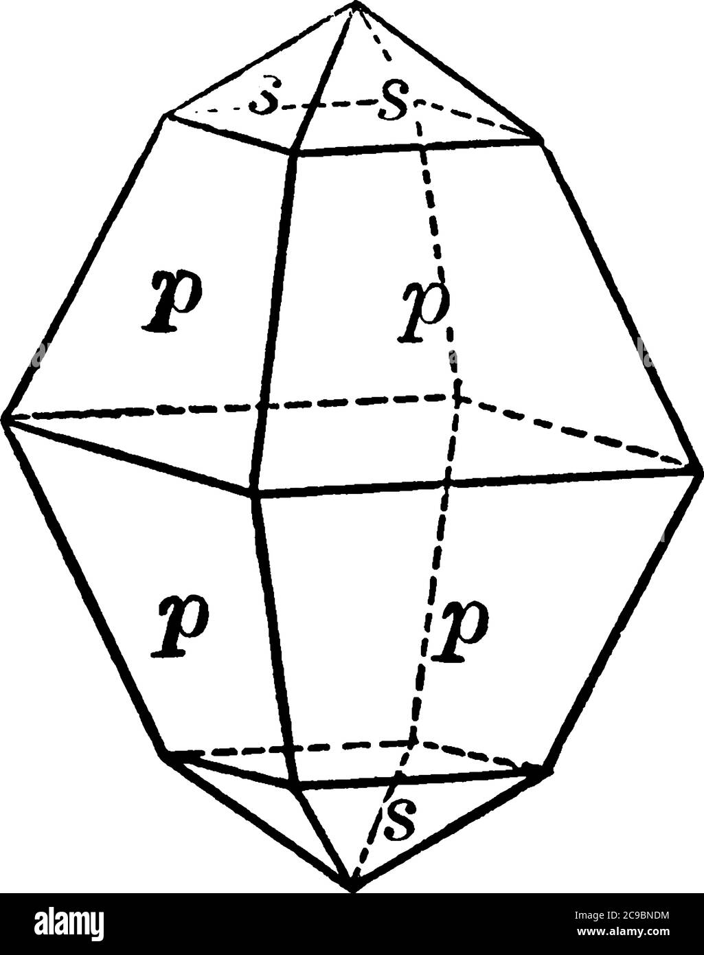 Le soufre ou le soufre est un élément chimique avec le symbole S et le numéro atomique 16, illustration d'un dessin ou d'une gravure vintage. Illustration de Vecteur
