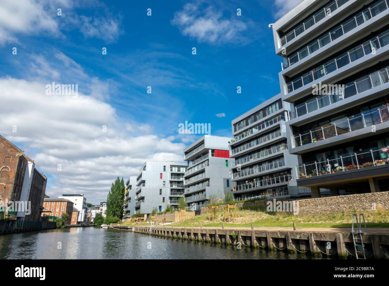 Riverside appartements Norwich Geoffrey Watling Way Banque D'Images