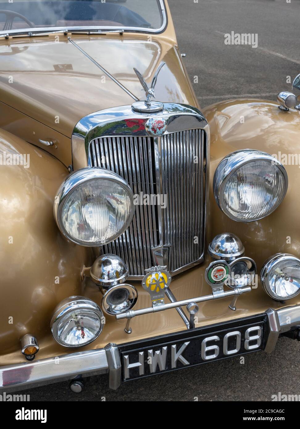 Triumph Roadster voiture historique construite par la Compagnie automobile Standard de Grande-Bretagne entre 1946 et 1949 Banque D'Images