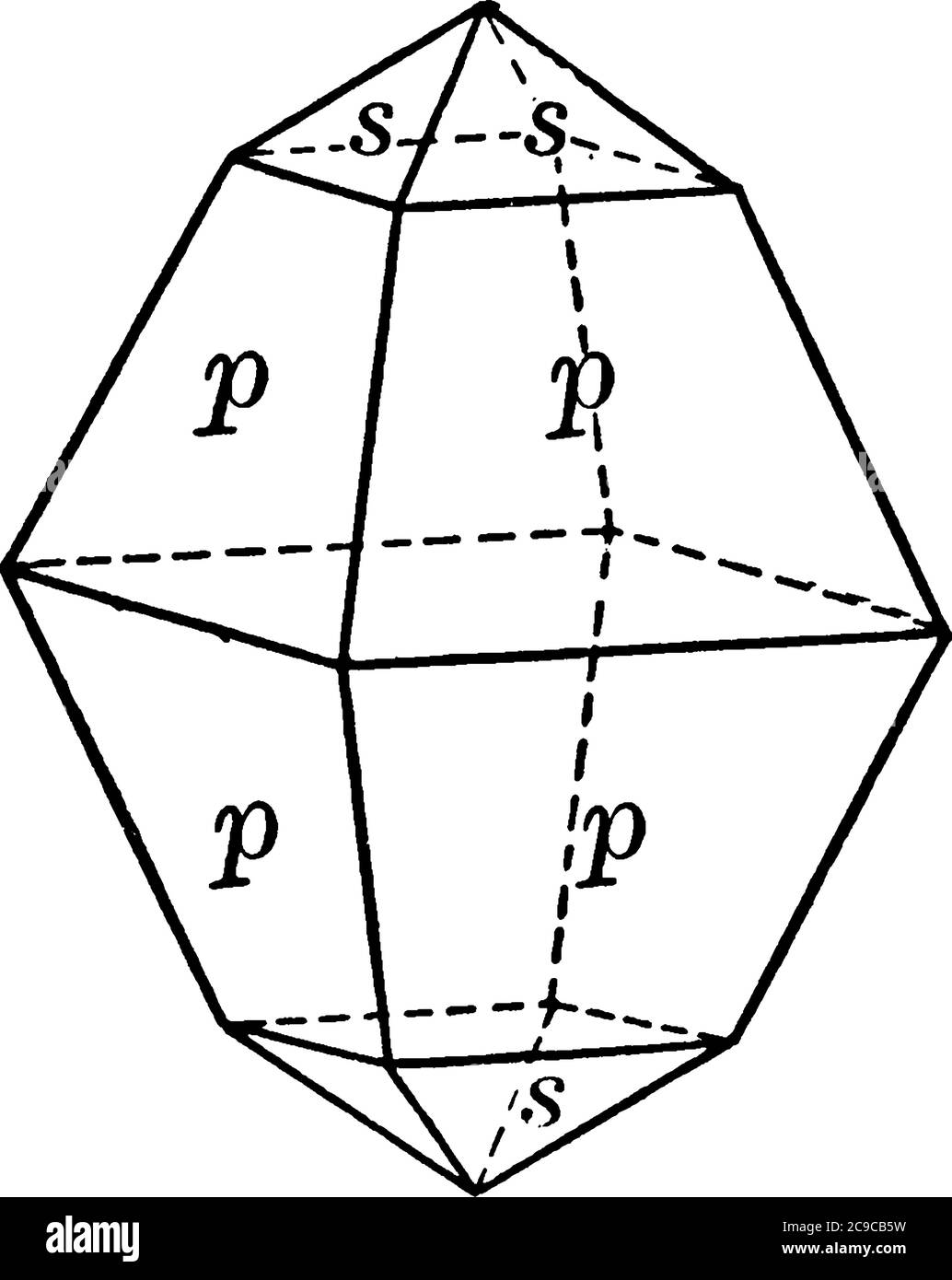 Le soufre ou le soufre est un élément chimique avec le symbole S et le numéro atomique 16, illustration d'un dessin ou d'une gravure vintage. Illustration de Vecteur