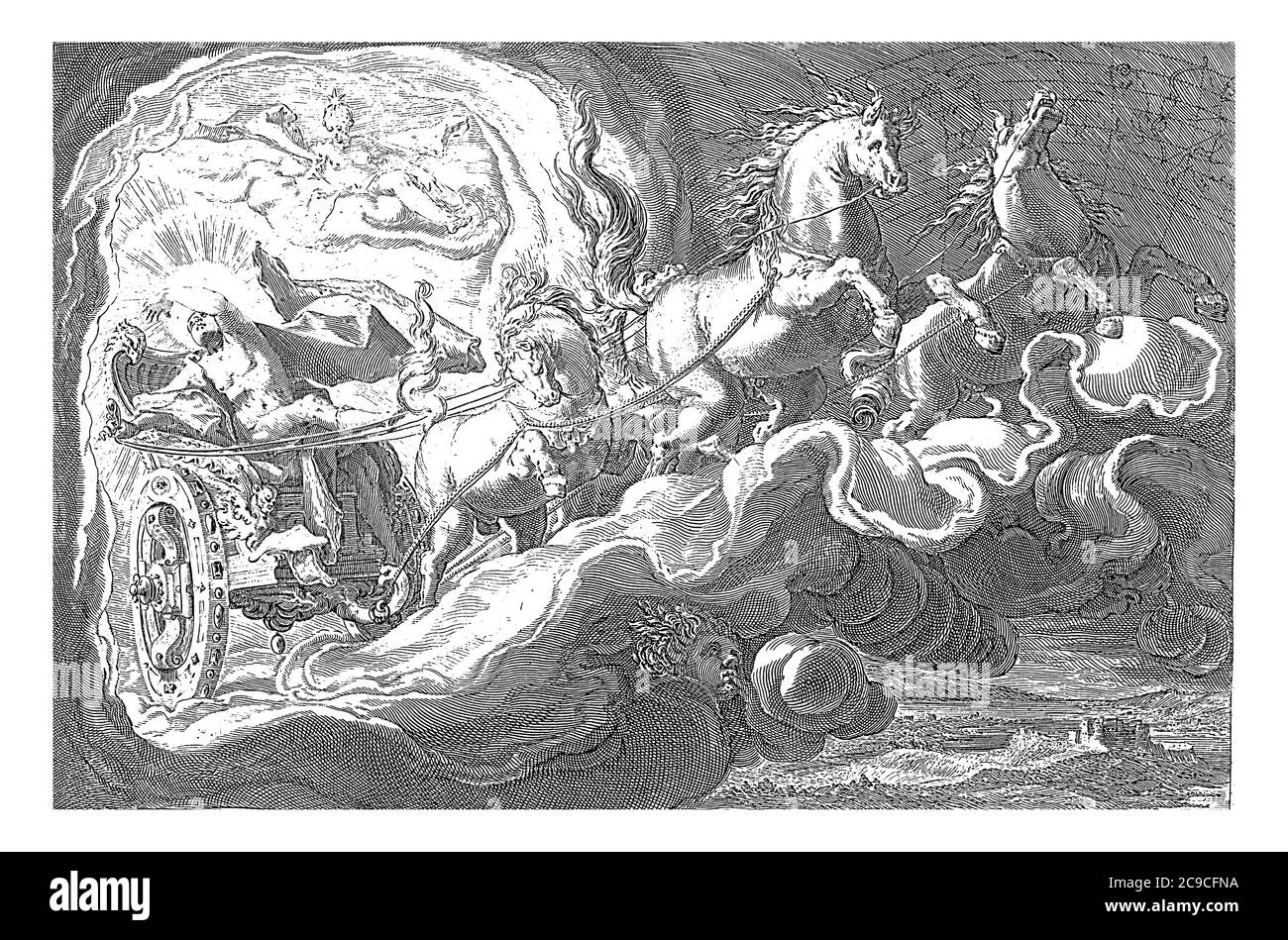 Dieu du vent soufflant du vent Banque d'images noir et blanc Alamy