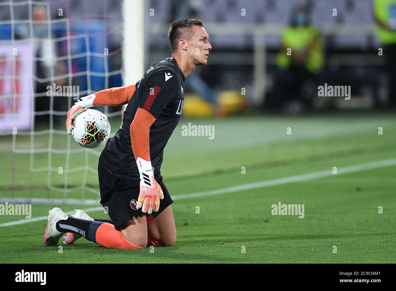 Florence, Italie. 29 juillet 2020. Lukasz Skorupski du FC de Bologne pendant la série UN match entre Fiorentina et Bologne au Stadio Artemio Franchi, Florence, Italie, le 29 juillet 2020. Photo de Giuseppe Maffia. Crédit : UK Sports pics Ltd/Alay Live News Banque D'Images