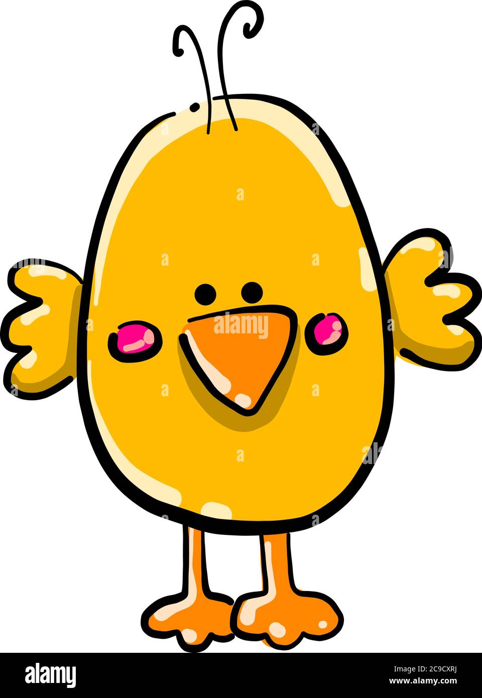Petit poulet jaune foncé, illustration, vecteur sur fond blanc Illustration de Vecteur Petit poulet jaune foncé, illustration, vecteur sur fond blanc Illustration de Vecteur