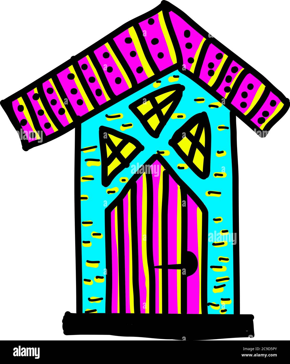 Grande grange, illustration, vecteur sur fond blanc Illustration de Vecteur