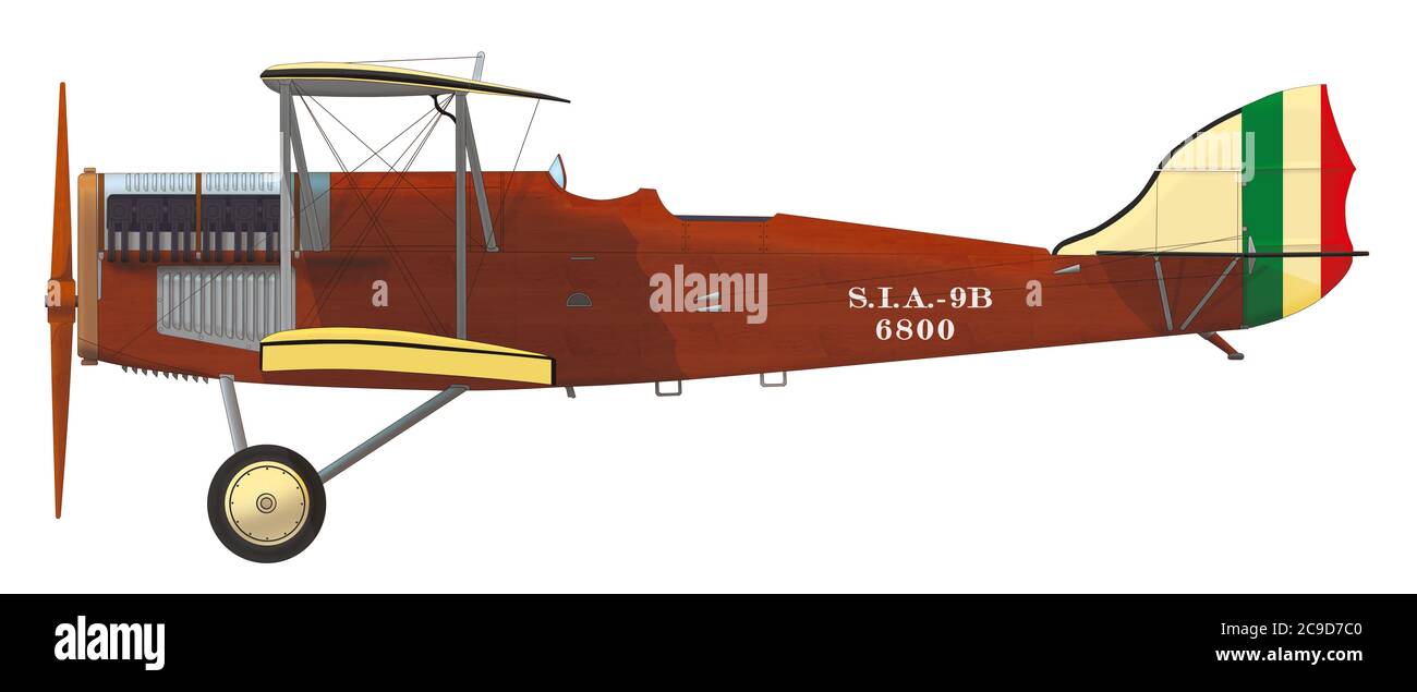 Prototype SIA 9b, de la Marine royale italienne, 1918 Banque D'Images