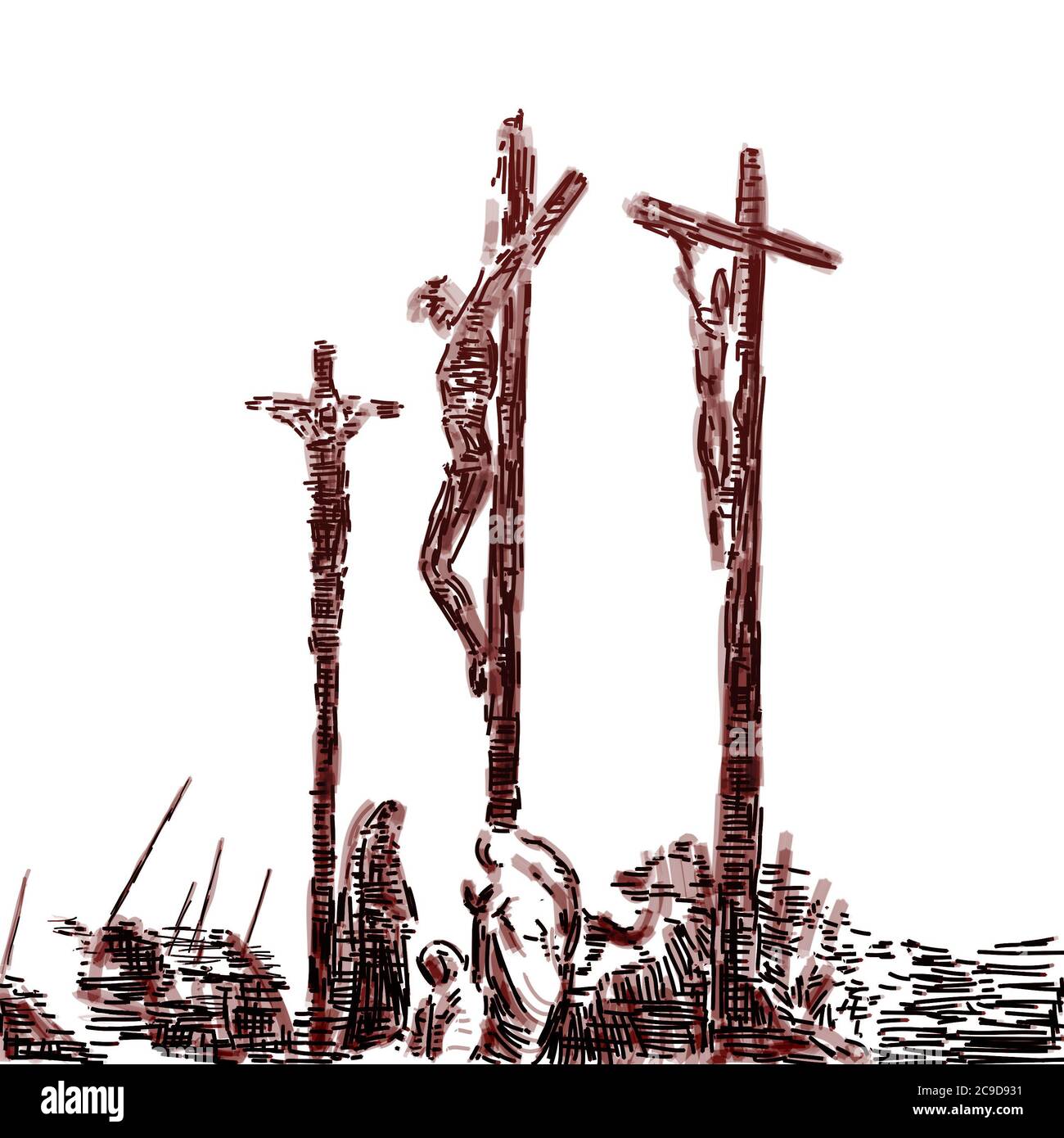 Crucifixion Banque D'Images