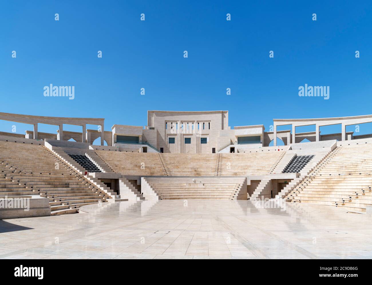 L'amphithéâtre du village culturel de Katara, Doha, Qatar, Moyen-Orient Banque D'Images