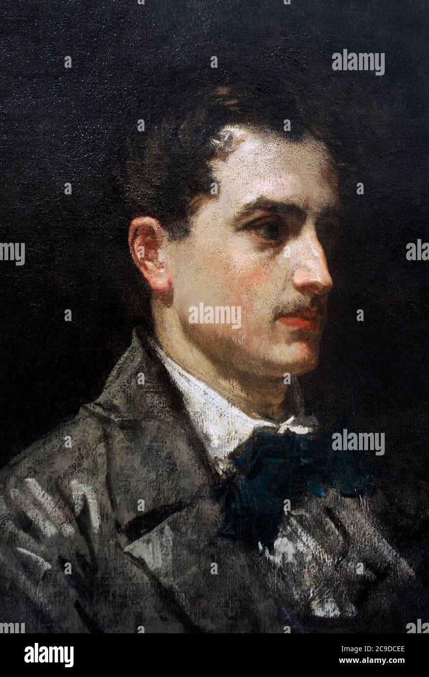 Edouard Manet (1832-1883). Peintre impressionniste français. Portrait d'un homme (Antonin Proust ?). 1855-1856. Huile sur toile. Galerie nationale. Prague. République tchèque. Banque D'Images