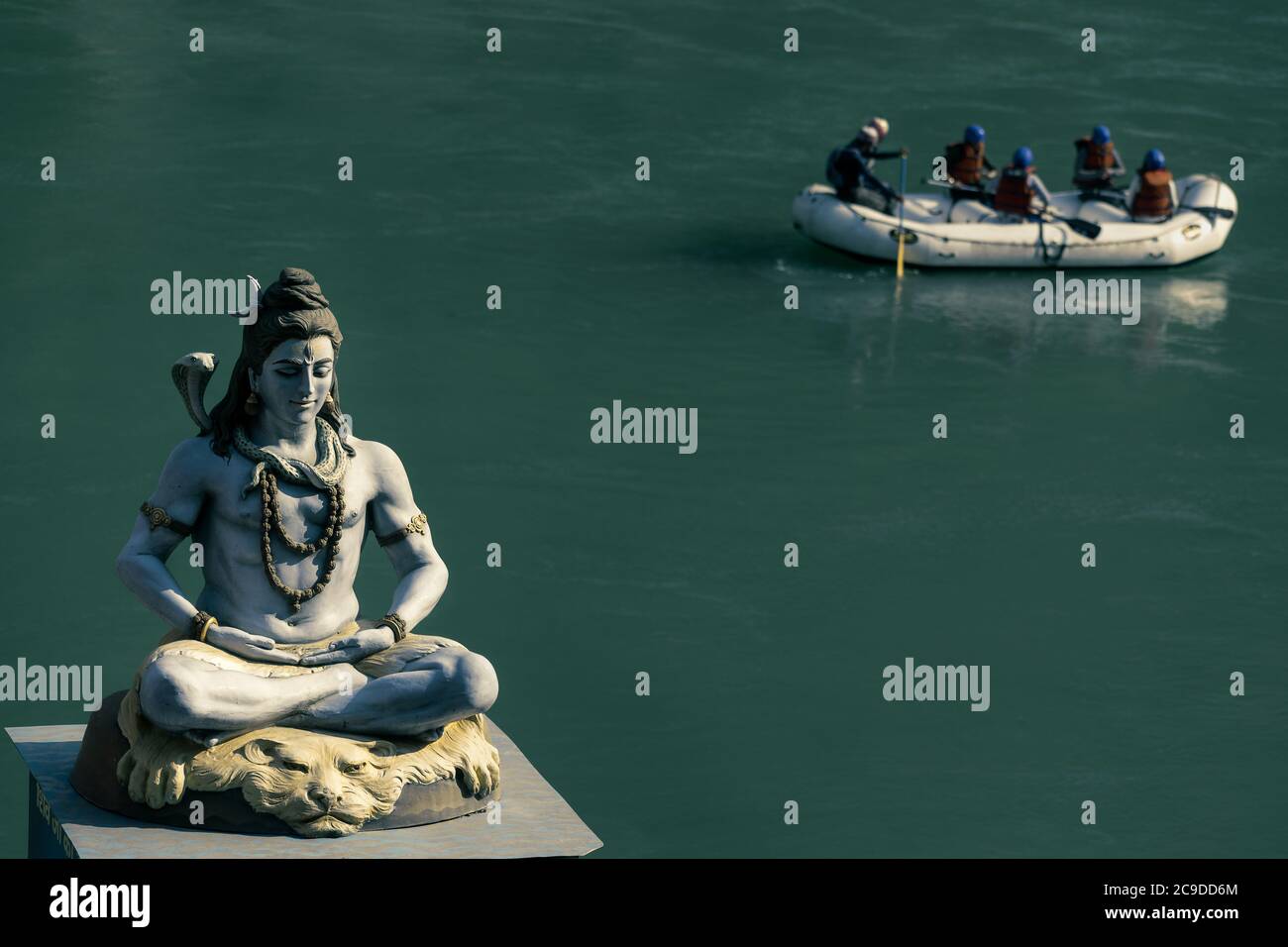 Statue du Seigneur Shiva dans Haridwar Inde Banque D'Images