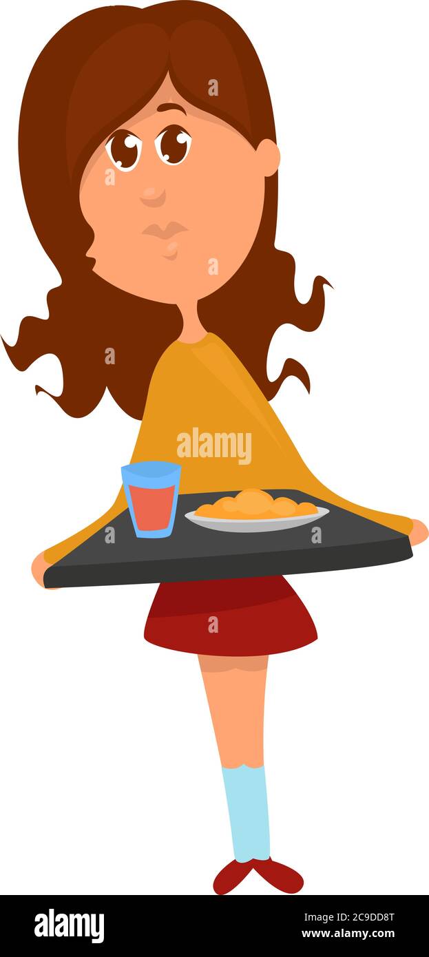 Cantine Scolaire Illustration Vecteur Sur Fond Blanc Image Vectorielle Stock Alamy