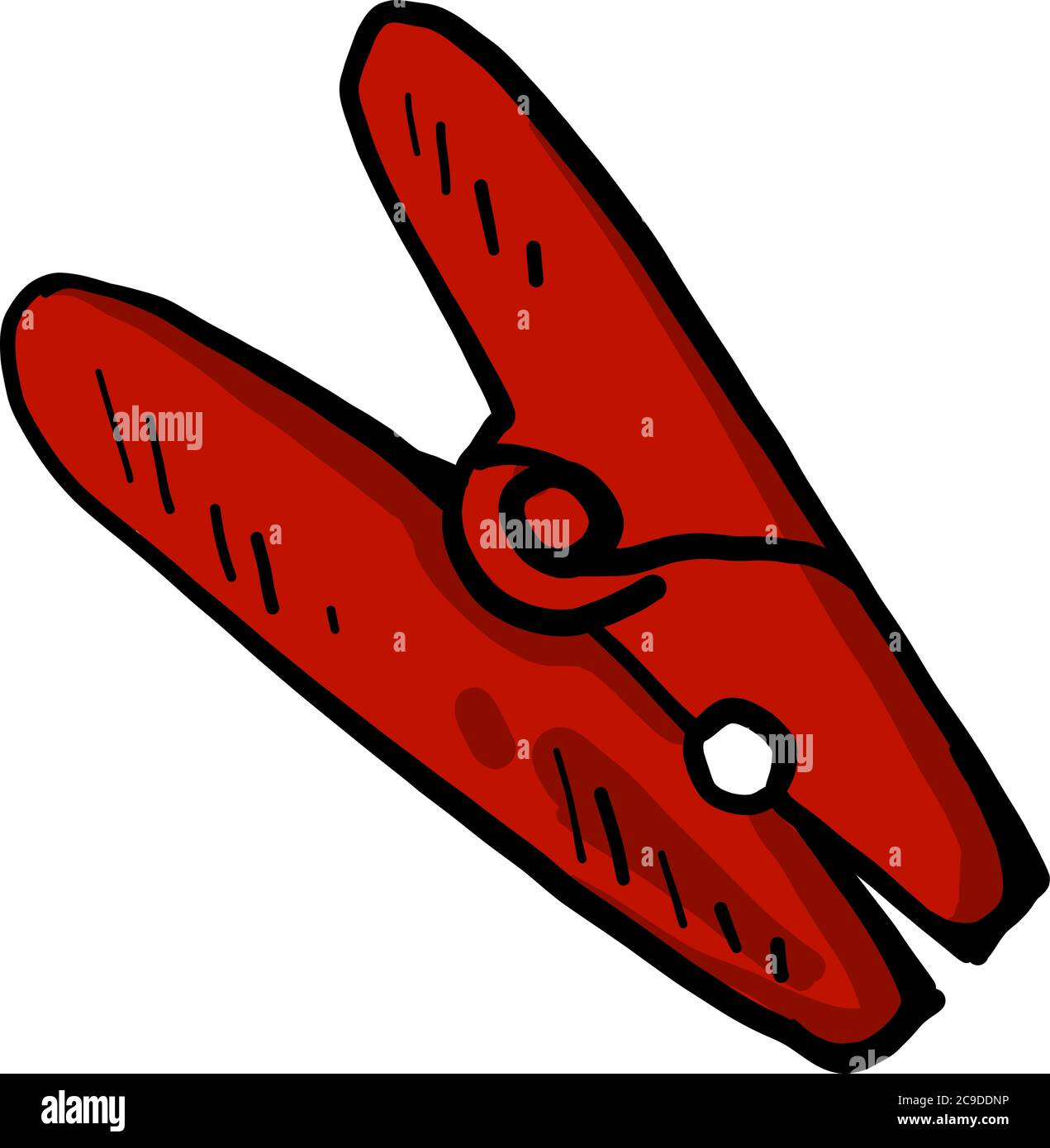 Punaise rouge, illustration, vecteur sur fond blanc Illustration de Vecteur