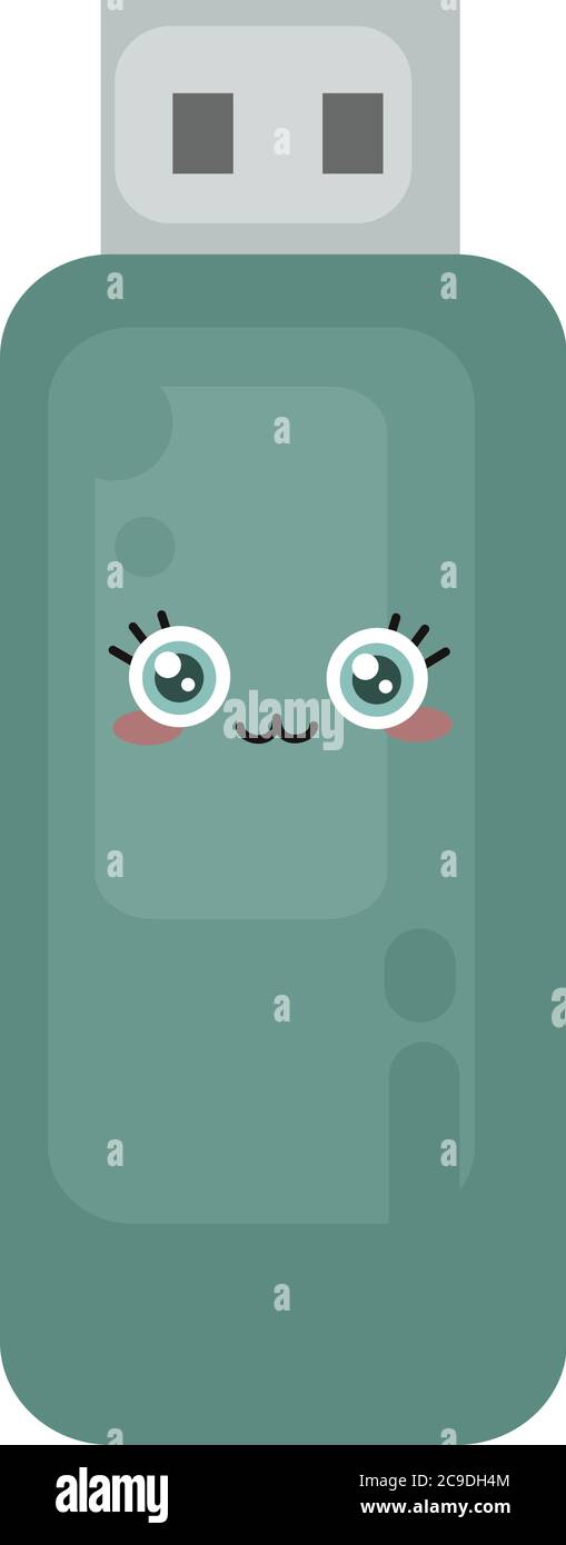 Lecteur flash, illustration, vecteur sur fond blanc Illustration de Vecteur