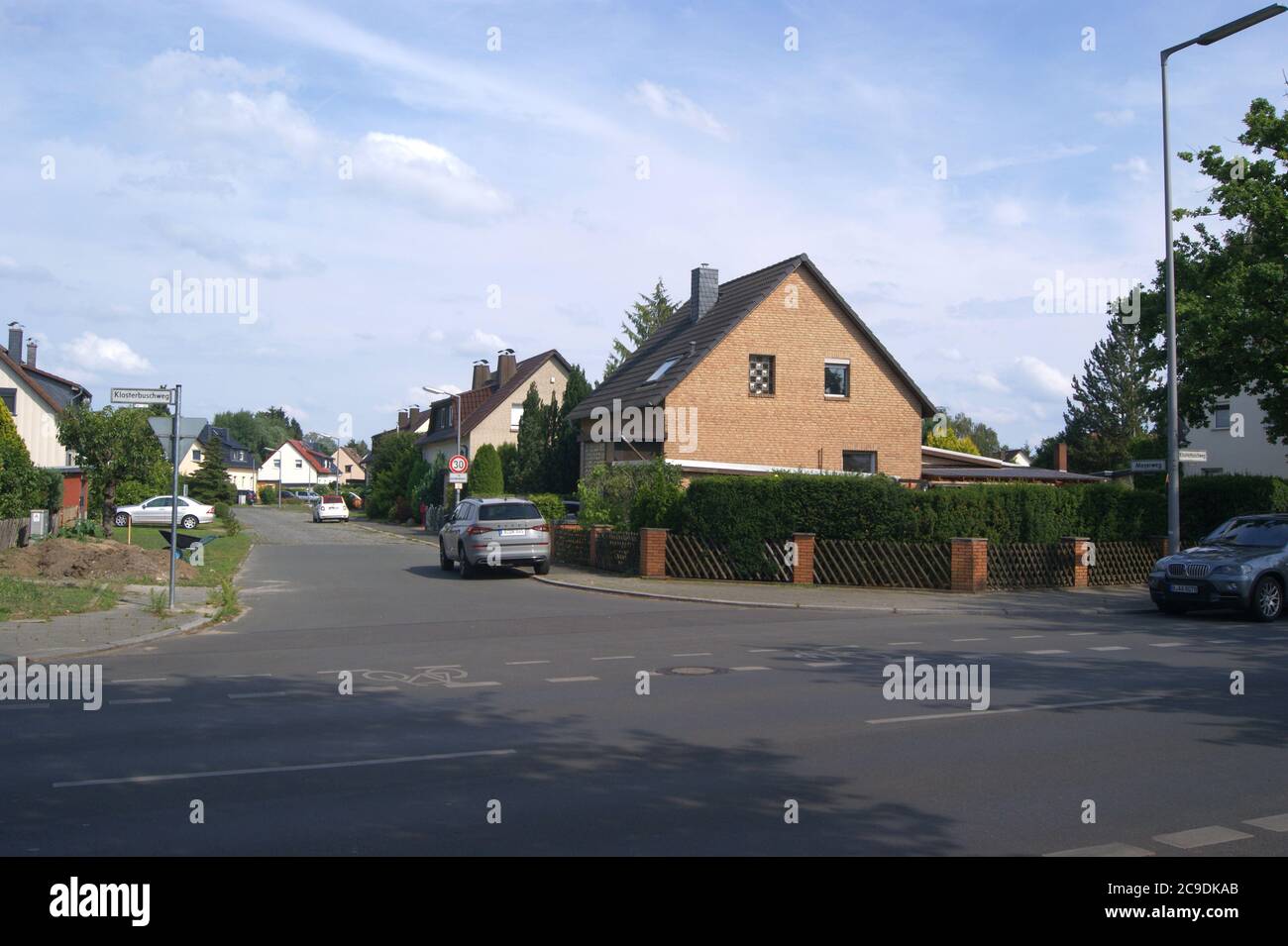 Meyerweg Ecke Klosterbuschweg à Staaken, Berlin-Spandau Banque D'Images