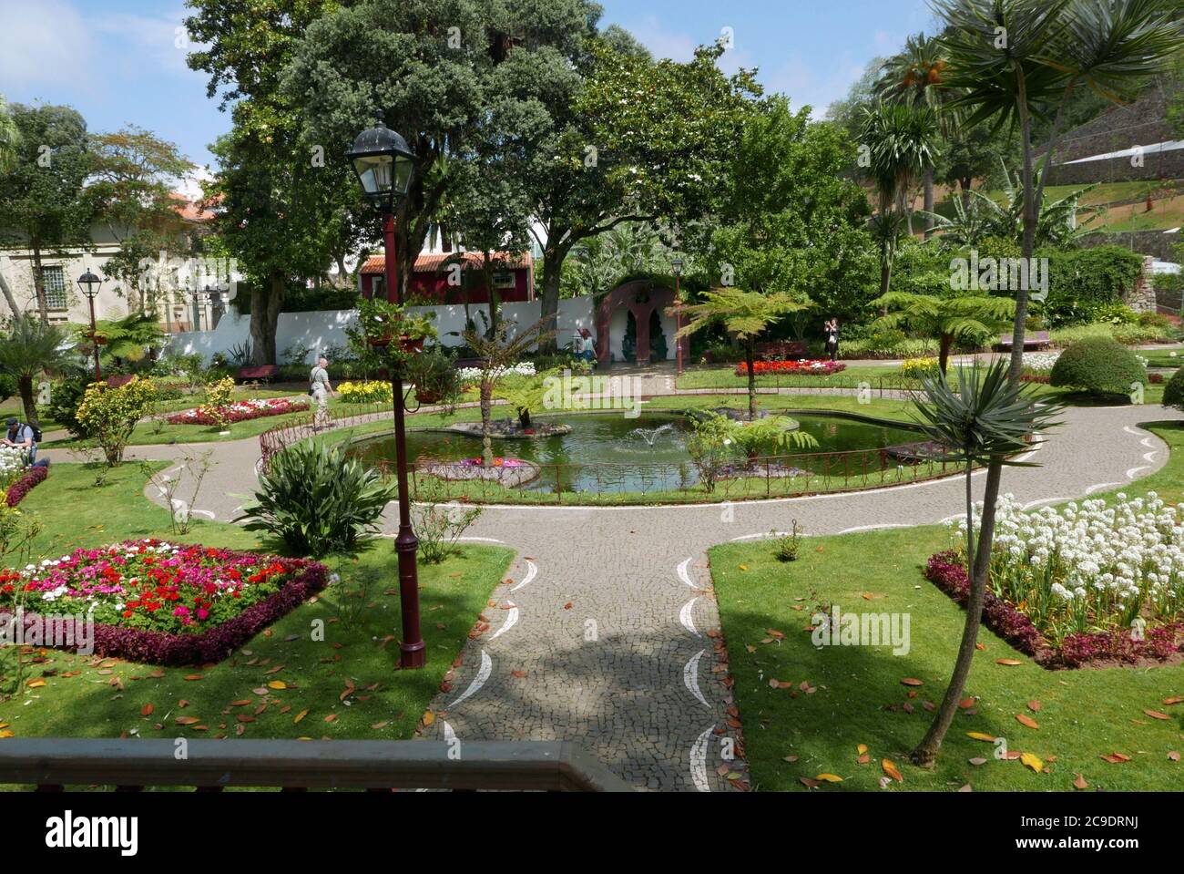 Jardim Duque de Terceira un jardin dans le centre historique d'Angra do Heroísmo sur Terceira une île dans l'archipel des Açores Banque D'Images