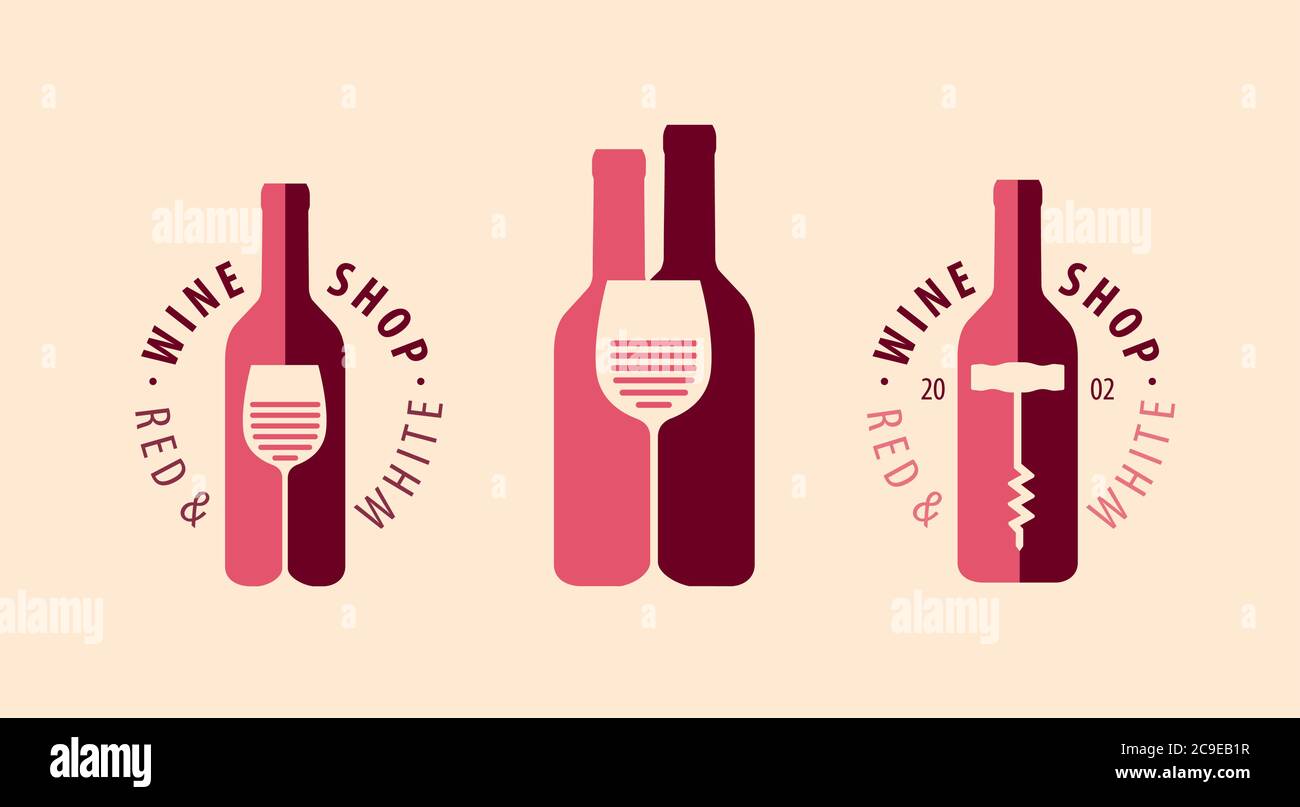 Symbole de vin, logo. Cave de vinification, restaurant, concept de boissons Illustration de Vecteur
