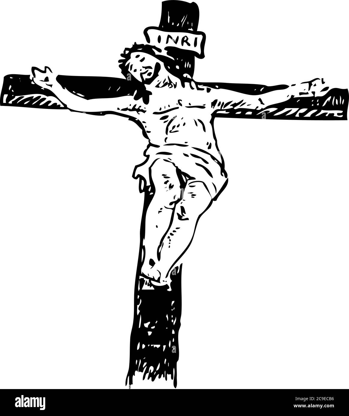 Crucifixion Illustration de Vecteur