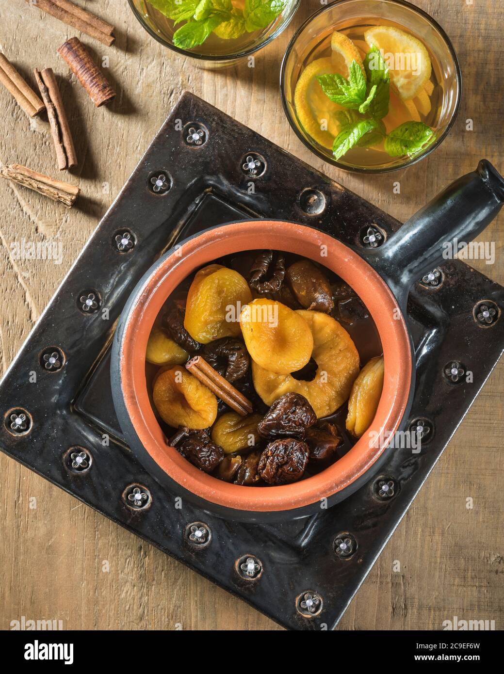Compote de fruits secs. Banque D'Images
