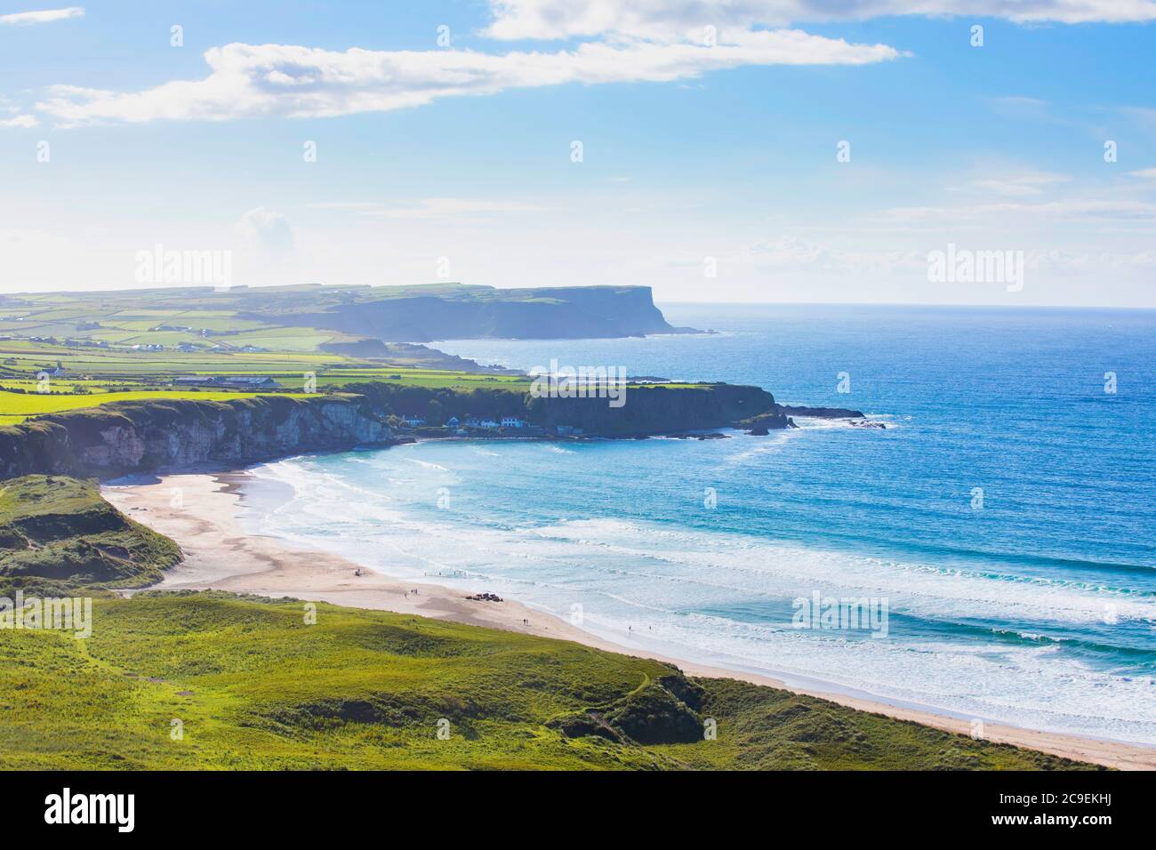 Whitepark Bay, co Antrim, en Irlande du Nord Banque D'Images