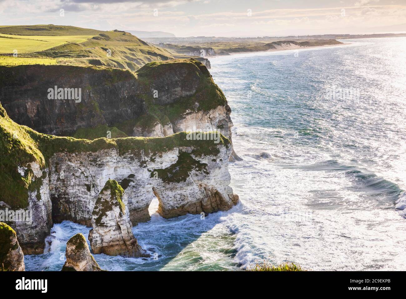 Whiterocks, Portrush, Co. Antrim, Irlande du Nord Banque D'Images