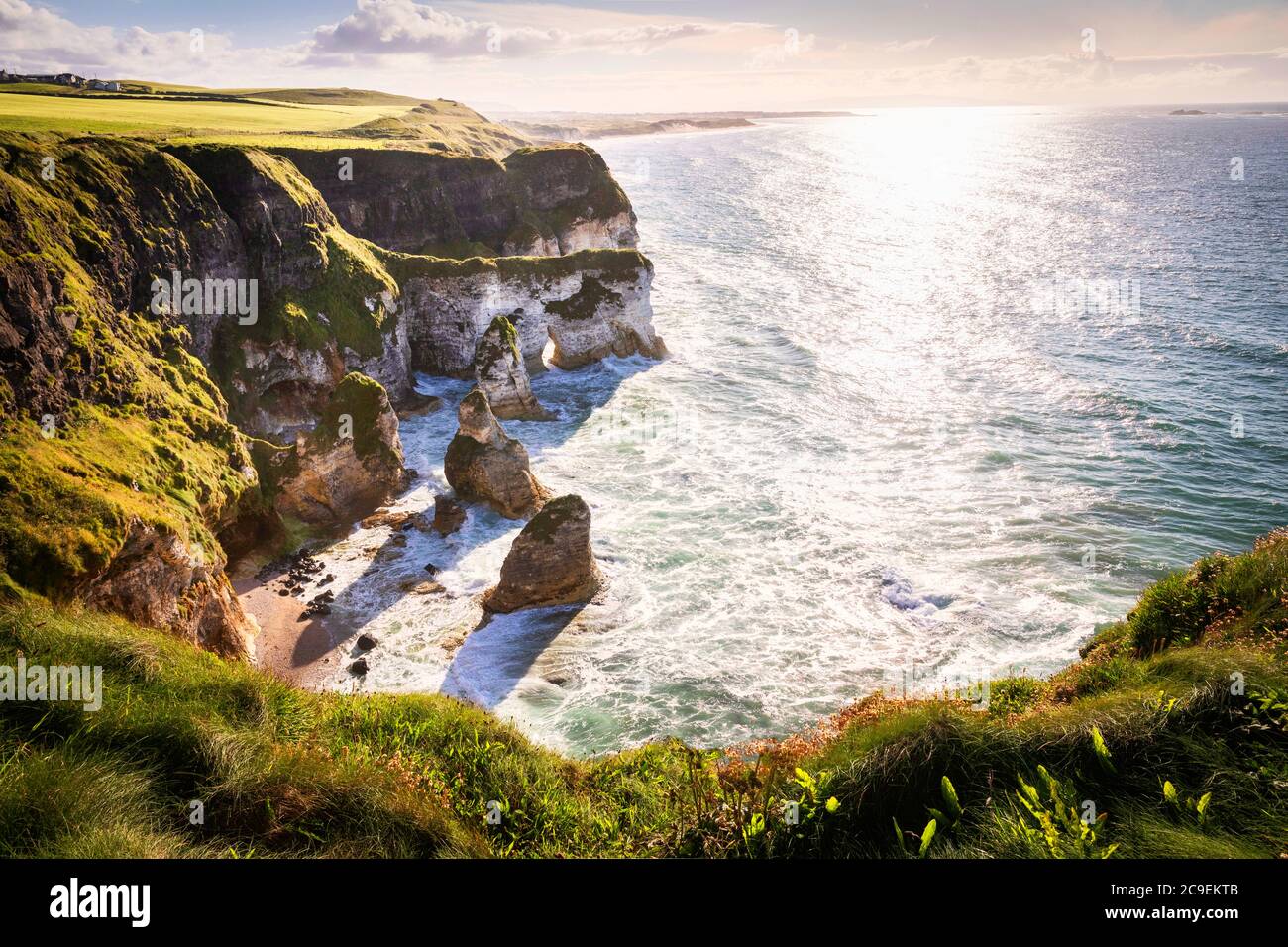 Whiterocks, Portrush, Co. Antrim, Irlande du Nord Banque D'Images