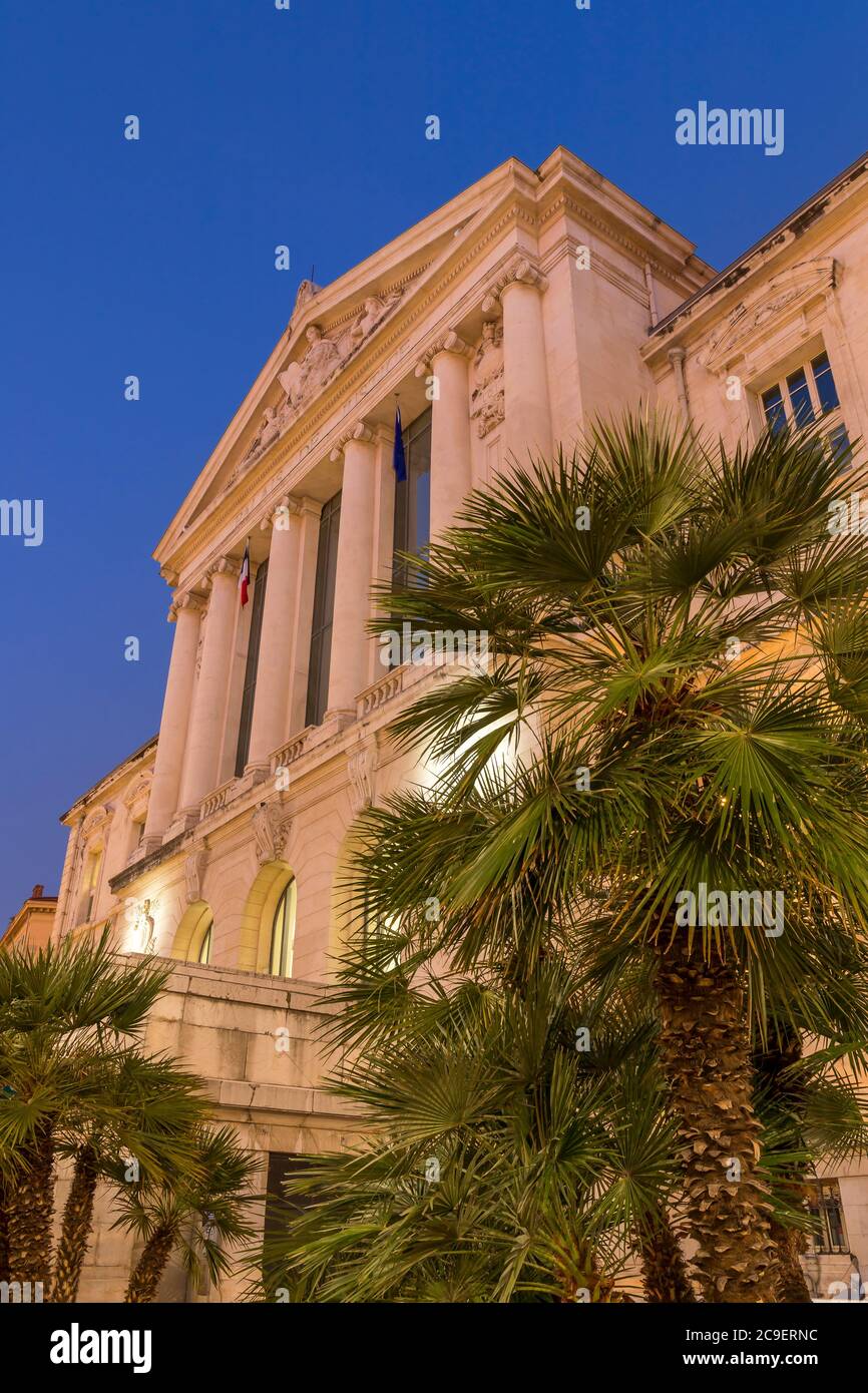 Palais de Justice, Nice, Côte d'Azur, France, Europe Banque D'Images