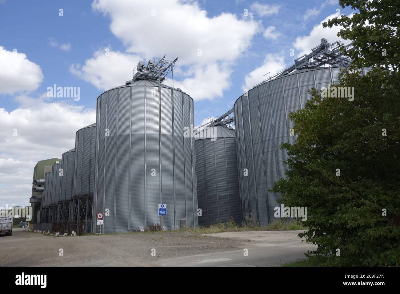 Les centres de traitement avancé de Linton, le camgrain, l'installation de stockage de grain pour les agriculteurs locaux, linton, cambridgeshire, cambs, angleterre, royaume-uni Banque D'Images