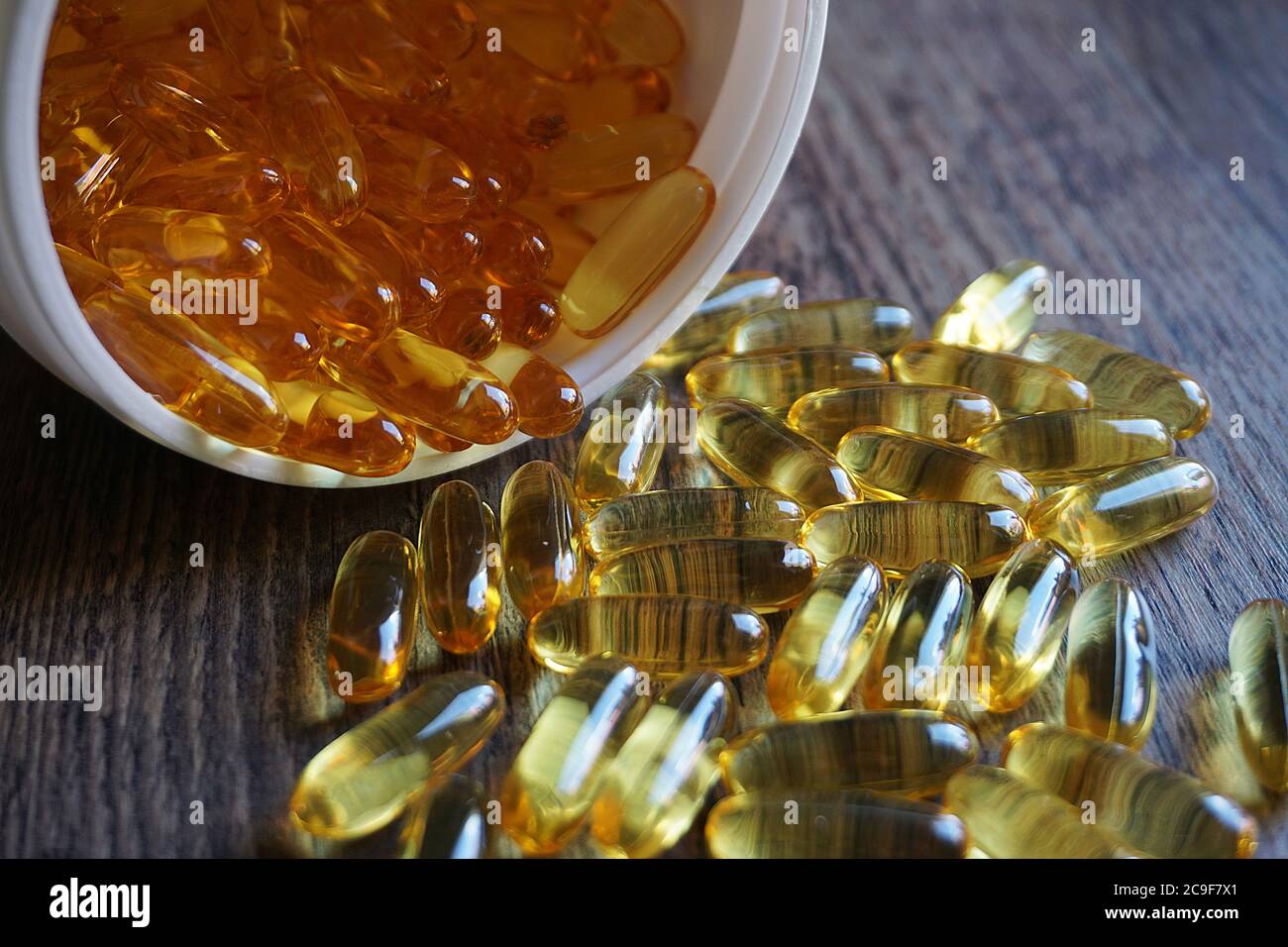 Omega 3 Capsules Banque D'Images