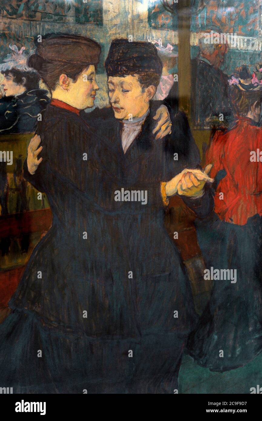 Henri de Toulouse-Lautrec (1864-1901). Peintre français. Moulin Rouge, 1892. Galerie nationale. Prague. République tchèque. Banque D'Images
