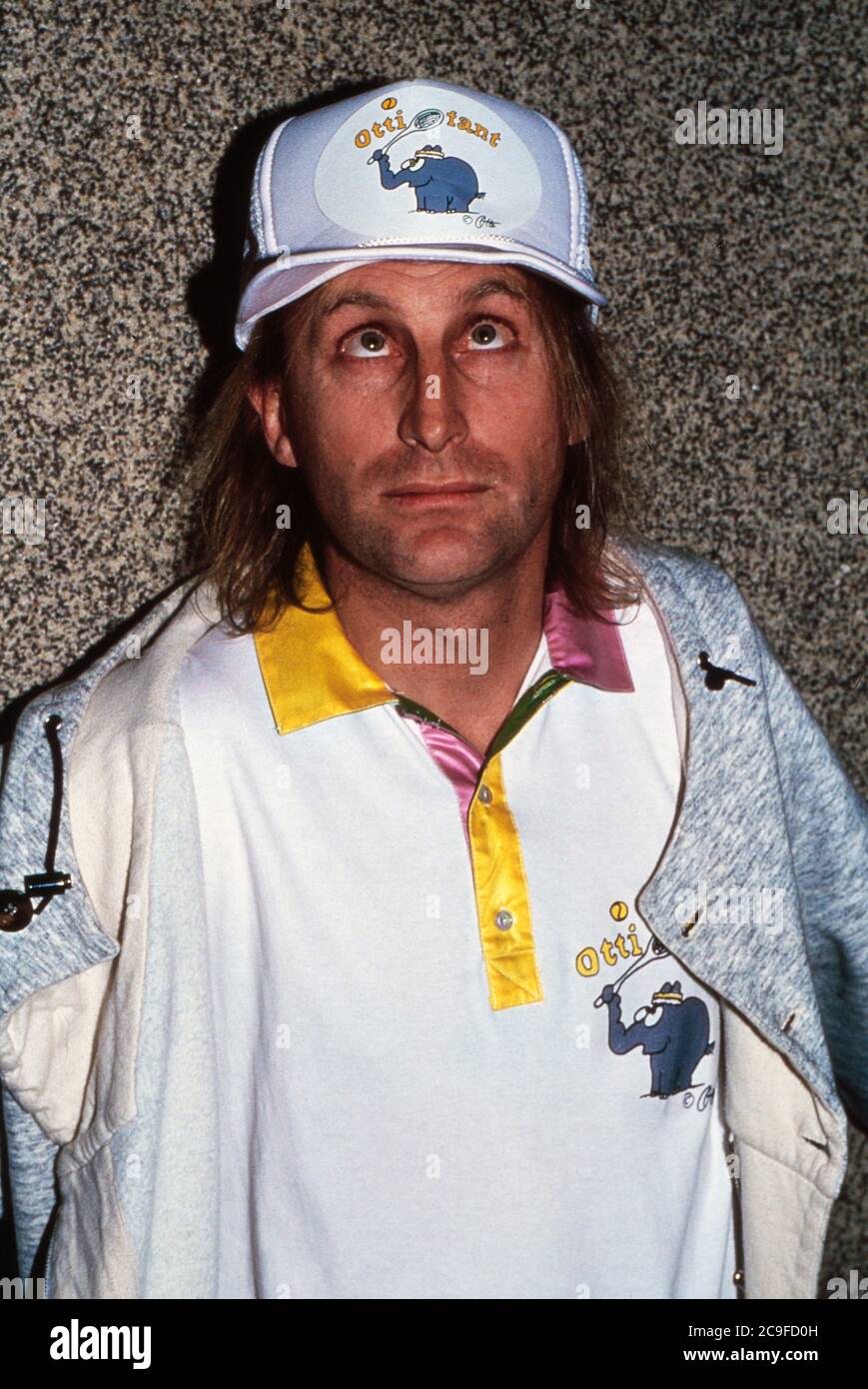 Tennis Gala zugunsten der Tore-Meinecke-Stiftung auf dem Rothebaum à Hambourg, Allemagne 1990, Gaststar: Otto Waalkes Banque D'Images