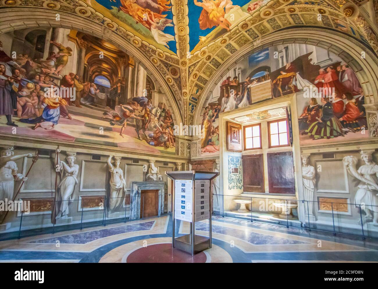 Grande Tapissie Murale Vatican Chambre De Signature Raphaël 86x86cm