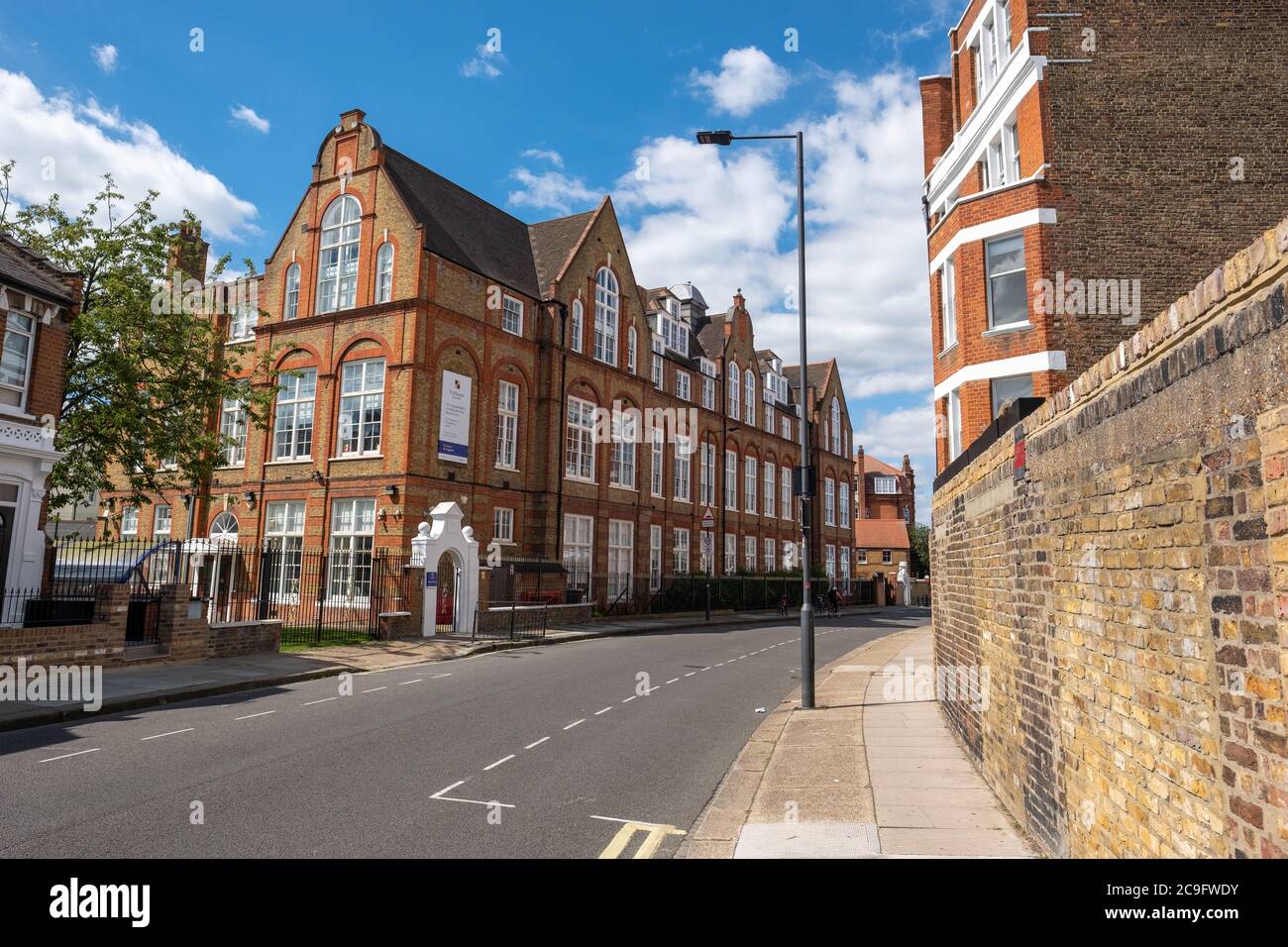 Fulham Prep School, Greyhound Road, Hammersmith Banque D'Images