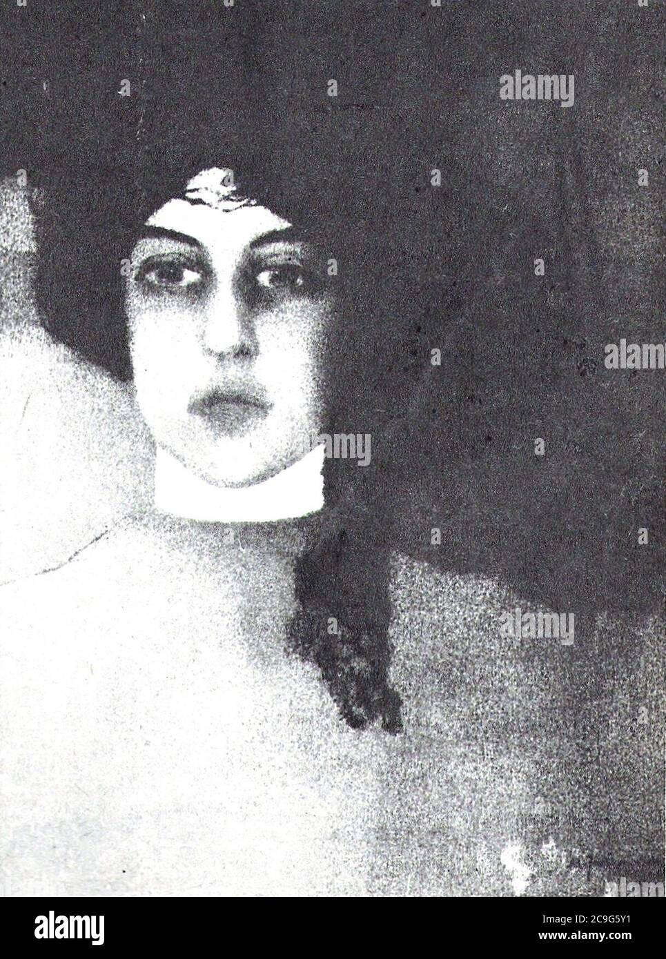 Jakimowicz Mieczys ław, Dziwne oczy, 1909. Banque D'Images