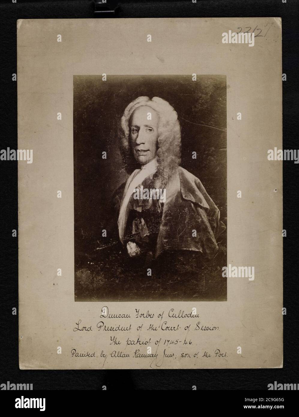 Jacobite grand-côté - Duncan Forbes de Culloden (1685-1747) 04. Banque D'Images