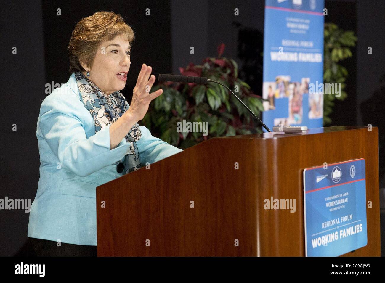 Jan Schakowsky, représentant des États-Unis, 2014. Banque D'Images