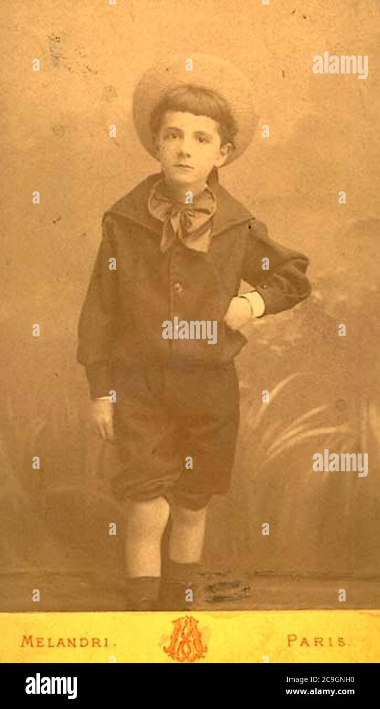 Jacques Bizet vers 1880. Banque D'Images